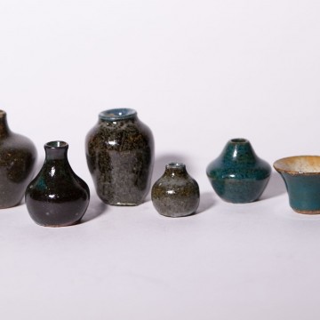 Auguste Delaherche - Vases Miniature en Grès