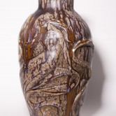 Alexandre Bigot - Rare Loïe Fuller vase by Alois Reinitzer
